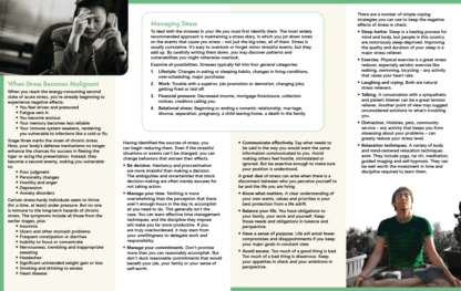 Stress Awareness Pamphlet