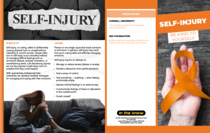 Self Harm Awareness Brochures