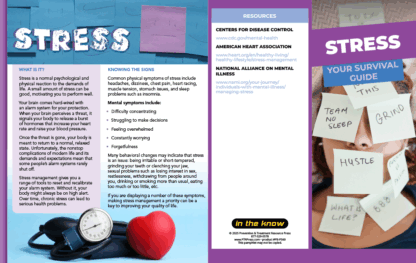 Teen Stress Management Brochures