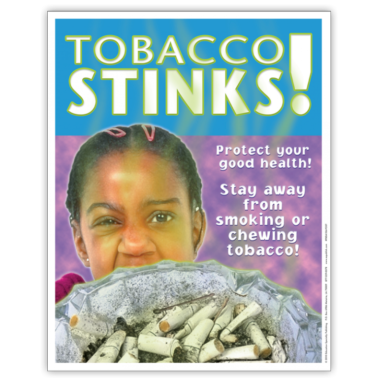 Tobacco Stinks Poster Prevention Education Resources