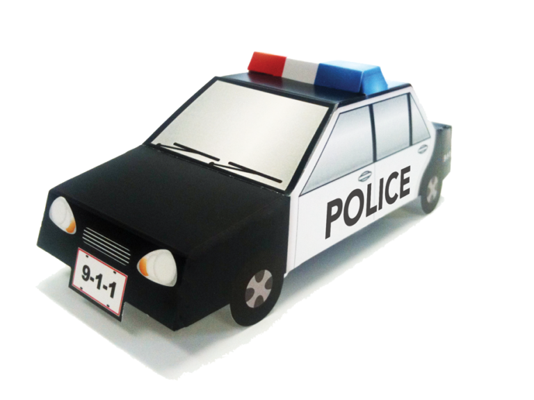 Example Pop-Up Model product: Stock Police Pop-Up Cruiser