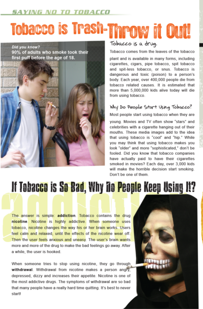 Thumbs Down to Drugs Mini-Magazine