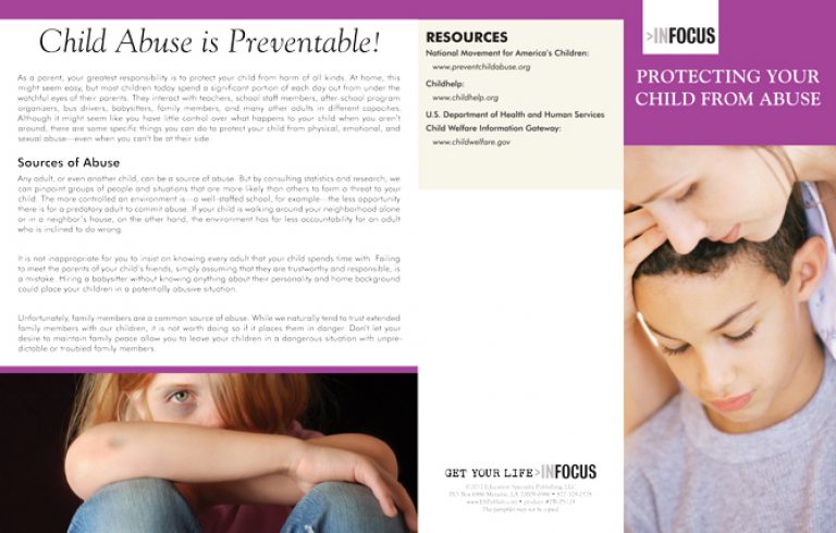 Protecting Your Child from Abuse Pamphlets - Guide for Parents