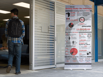 DWI and DUI Prevention Roll Up Display for Events