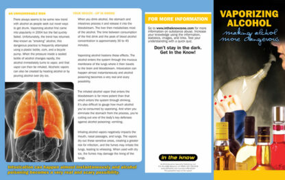 In the Know: Vaporizing Alcohol – Making Alcohol More Dangerous – Pamphlet