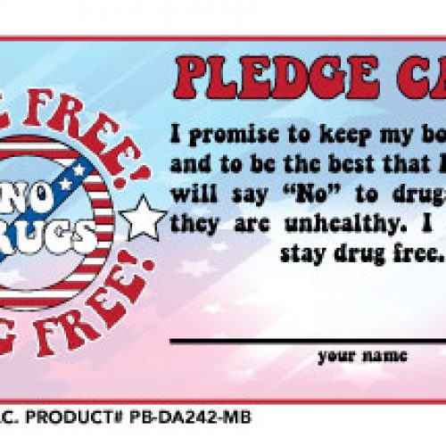 Live Free! Drug Free! Pledge Card