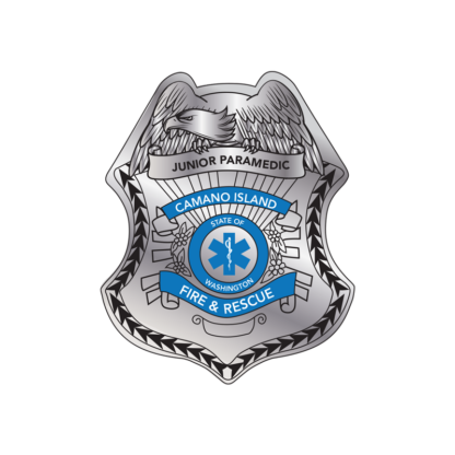 Custom Junior Paramedic Stick on Foil Badge