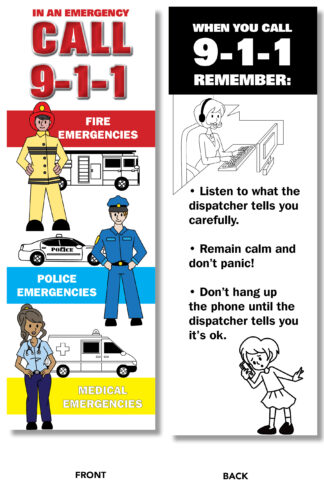 emergency services bookmark