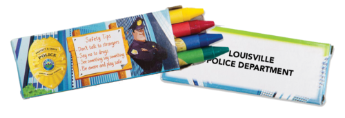 Custom Police Safety Crayons