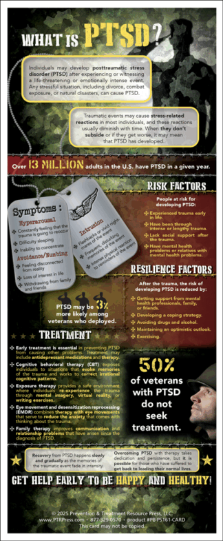 military ptsd presentation cards