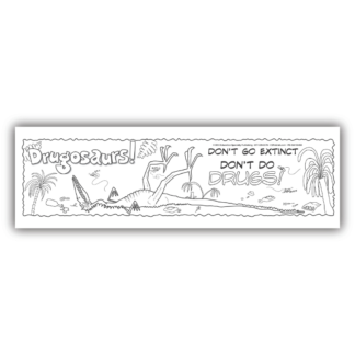 Dinosaur Drug Prevention Bookmarks