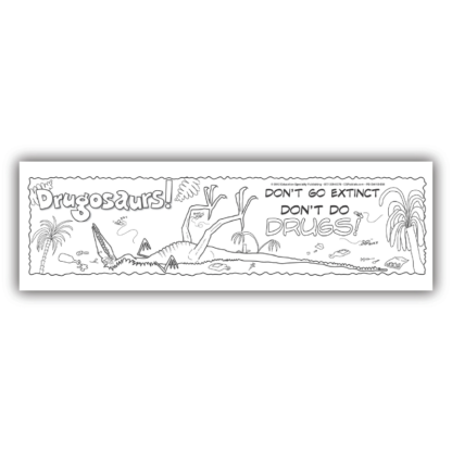 Dinosaur Drug Prevention Bookmarks