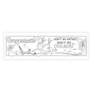 Dinosaur Drug Prevention Bookmarks
