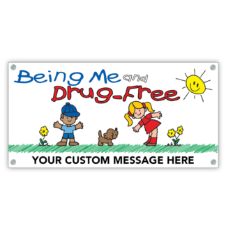 Being Me and Drug-Free Banner