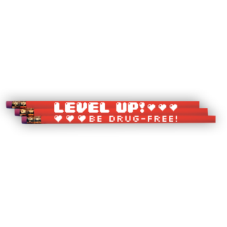 "Level Up! Be Drug-Free" Pencil