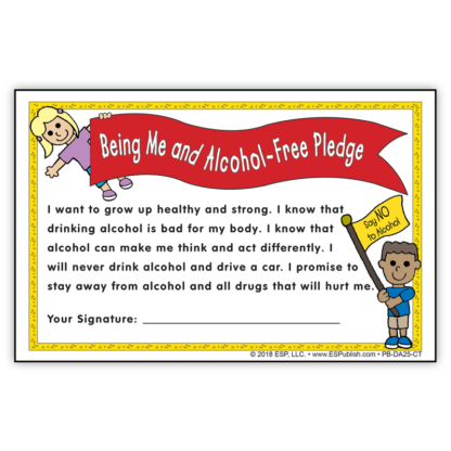 “Being Me and Alcohol-Free!” Certificate