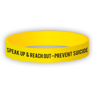 "Speak Up & Reach Out - Prevent Suicide" Wristband