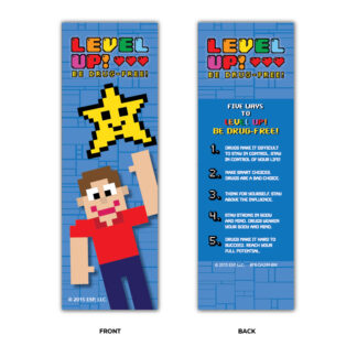 "Level Up! Be Drug-Free!" Bookmarks