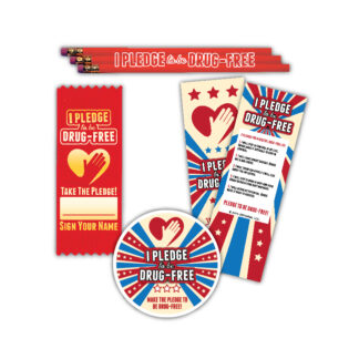 "I Pledge to be Drug-Free" Ribbon MiniPak