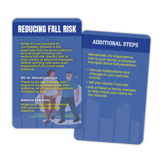 Reducing Fall Risk Wallet Card