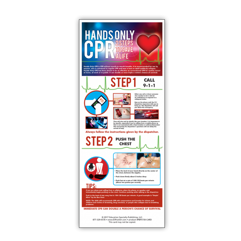 CPR Information Card | Prevention and Treatment Resource Press