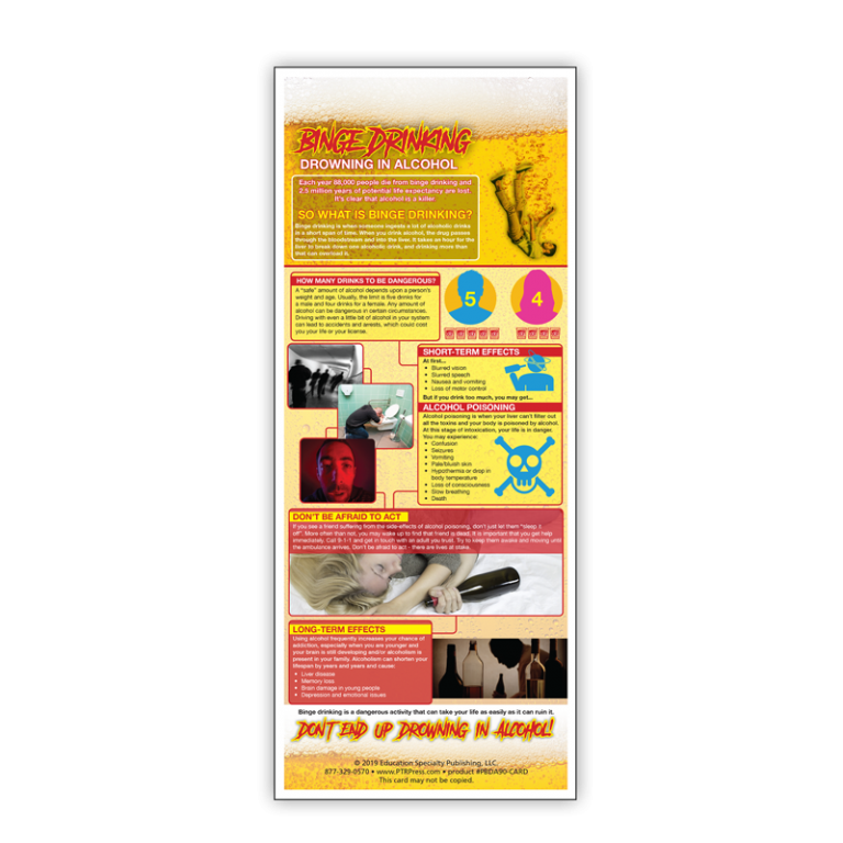 Binge Drinking Information Card Prevention Resources