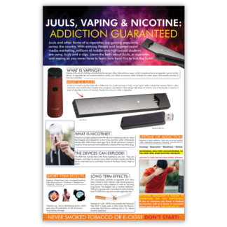 "Juuls, Vaping & Nicotine: Addiction Guaranteed" Wall Graphic