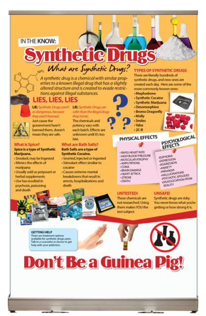 Synthetic Drugs Tabletop Banner