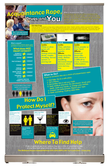 Acquaintance Rape and Drugs Tabletop Display