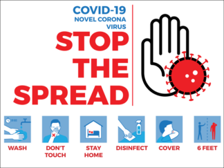 COVID-19: Stop the Spread Yard Sign
