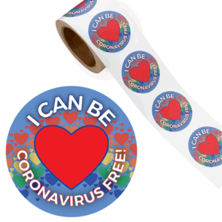 I Can Be Coronavirus Free Stickers