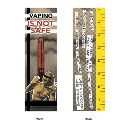 vaping prevention bookmark