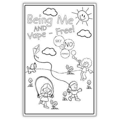 "Being Me and Vape-Free!" Color Me Poster