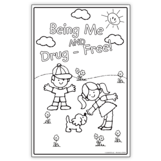 “Being Me and Drug-Free!” Color Me Poster