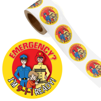 Kids Emergency 911 Safety Stickers