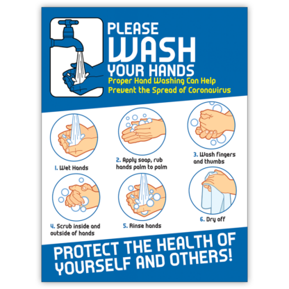 COVID-19: Hand Washing Poster (Adult)