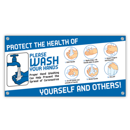 COVID-19: Hand Washing Banner (Adult)