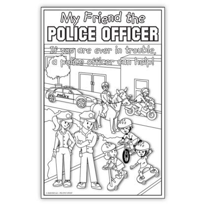 “My Friend the Police Officer” Color Me Poster