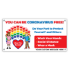 "You Can Be Coronavirus Free!" Banner