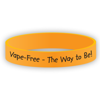 "Vape Free - The Way to Be!" Wristband
