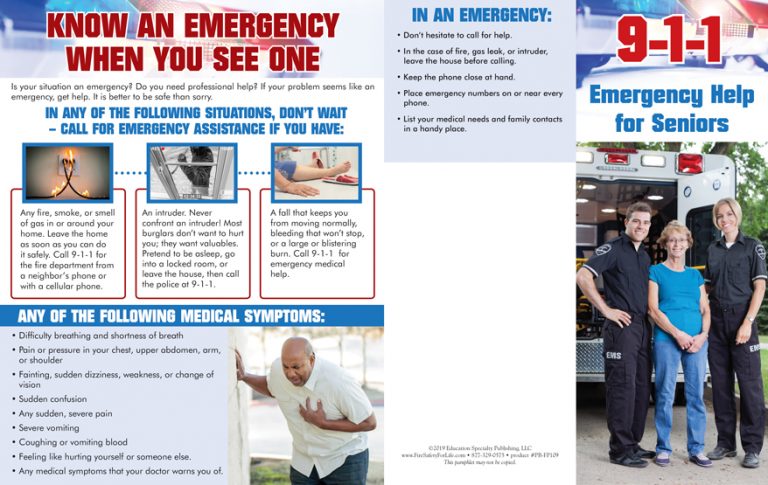 “9-1-1: Emergency Help for Seniors” Pamphlet