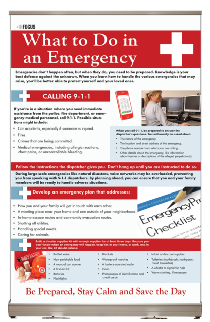 InFocus: What to do in an Emergency Tabletop Display