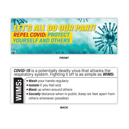 covid awareness bookmarks