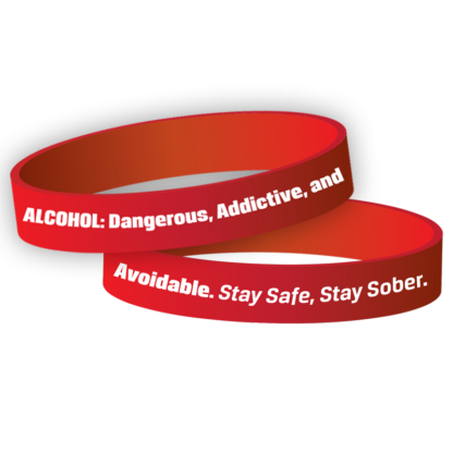 alcohol awareness wristbands