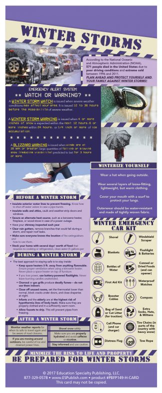 Winter Storms Info Card