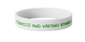 Tobacco And Vaping Silicone Wristband
