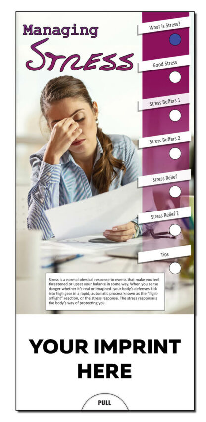 Managing Stress Slide Chart Brochure