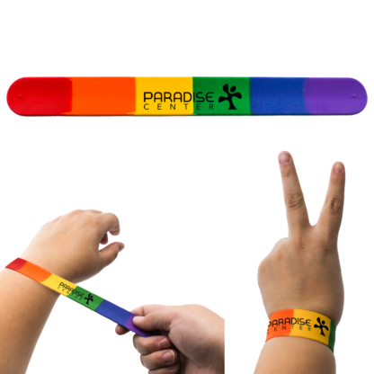 Custom Rainbow Slap Bracelets