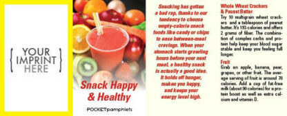 Snack Happy and Healthy Pocket Pamphlet