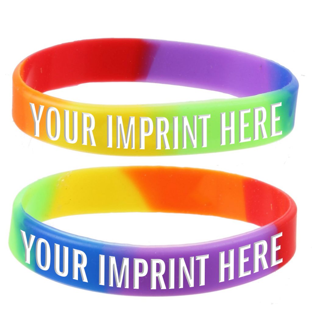 Custom Rainbow Silicone Wristbands Prevention Resources